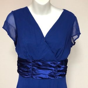 Connected Petite Blue Dress